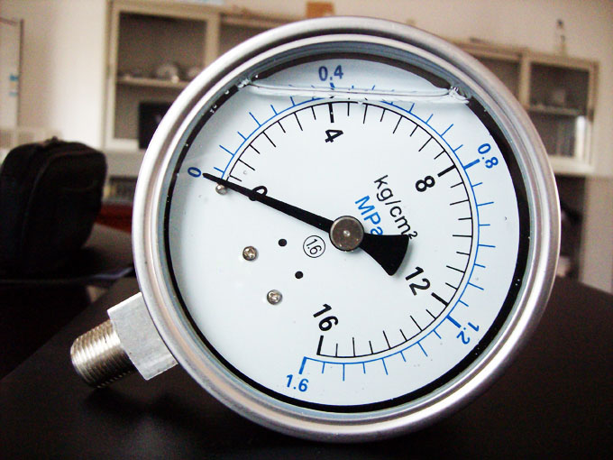 All stainless steel pressure gauge