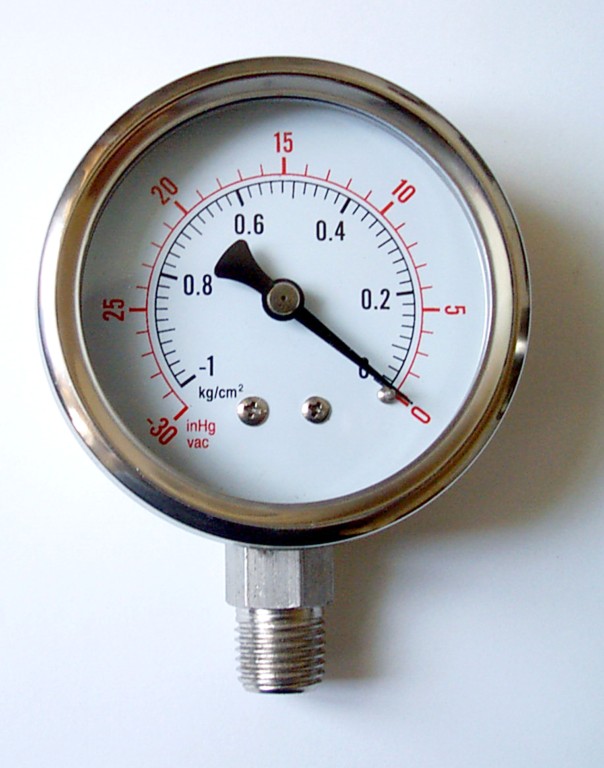 All stainless steel pressure gauge